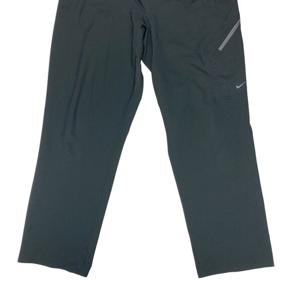 Nike Track Pants Mens XL Black Athletic Straight Leg Stretchy Workout Sweatpants - Picture 4 of 16
